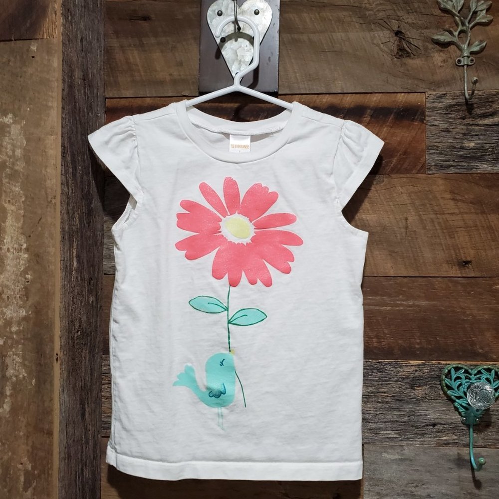 Gymboree Cute Daisy Chick Short Sleeve Size 7